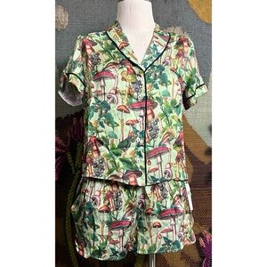 Anthropologie Silky Pajama Set XS/S